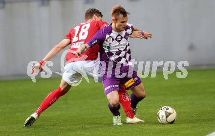 Fussball Sky Go Erste Liga. SK Austria Klagenfurt gegen FC Wacker Innsbruck. Rajko Rep, (Klagenfurt), Florian Jamnig  (FC Wacker Innsbruck). Klagenfurt, am 20.5.2016.
Foto: Kuess
---
pressefotos, pressefotografie, kuess, qs, qspictures, sport, bild, bilder, bilddatenbank