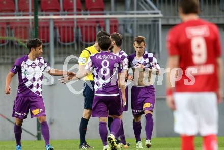 Fussball Sky Go Erste Liga. SK Austria Klagenfurt gegen FC Wacker Innsbruck. Torjubel Rajko Rep (Klagenfurt). Klagenfurt, am 20.5.2016.
Foto: Kuess
---
pressefotos, pressefotografie, kuess, qs, qspictures, sport, bild, bilder, bilddatenbank