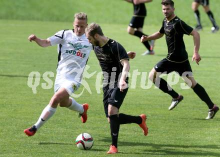 Fussball Kaerntner Liga. Koettmannsdorf gegen Voelkermarkt. Christian Schimmel,  (Koettmannsdorf), Manuel Primusch (Voelkermarkt). Koettmannsdorf, am 26.5.2016.
Foto: Kuess
---
pressefotos, pressefotografie, kuess, qs, qspictures, sport, bild, bilder, bilddatenbank