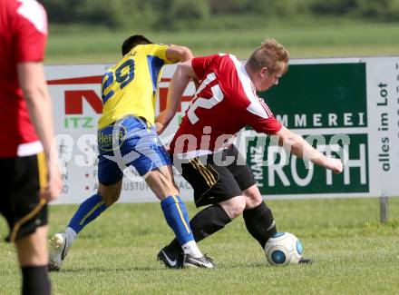 Fussball Unterliga Ost. Liebenfels gegen Ruden. Aleksander Topic (Liebenfels), Simon Naglic (Ruden). Liebenfels, am 28.5.2016.
Foto: Kuess
---
pressefotos, pressefotografie, kuess, qs, qspictures, sport, bild, bilder, bilddatenbank