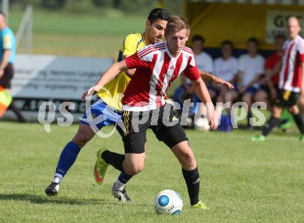 Fussball Unterliga Ost. Liebenfels gegen Ruden. Aleksander Topic,  (Liebenfels), Markus Kuschnig (Ruden). Liebenfels, am 28.5.2016.
Foto: Kuess
---
pressefotos, pressefotografie, kuess, qs, qspictures, sport, bild, bilder, bilddatenbank