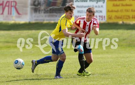 Fussball Unterliga Ost. Liebenfels gegen Ruden. Daniel Strutzmann,   (Liebenfels),  Michael Hafner (Ruden). Liebenfels, am 28.5.2016.
Foto: Kuess
---
pressefotos, pressefotografie, kuess, qs, qspictures, sport, bild, bilder, bilddatenbank