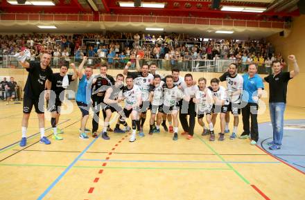 Handball Bundesliga. SC Ferlach gegen HSG Holding Graz. Jubel (Ferlach). Ferlach, am 29.5.2016.
Foto: Kuess
---
pressefotos, pressefotografie, kuess, qs, qspictures, sport, bild, bilder, bilddatenbank