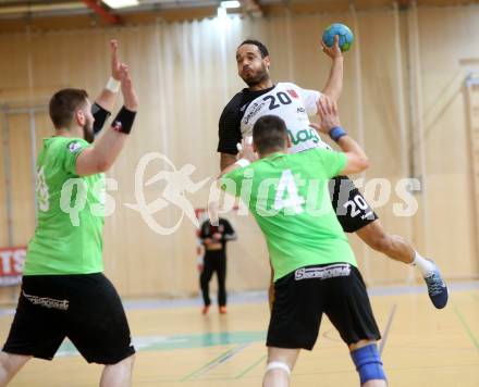 Handball Bundesliga. SC Ferlach gegen HSG Holding Graz. Anis Gatfi (Ferlach), Alen Melnjak (Graz). Ferlach, am 29.5.2016.
Foto: Kuess
---
pressefotos, pressefotografie, kuess, qs, qspictures, sport, bild, bilder, bilddatenbank