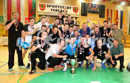 Handball Bundesliga. SC Ferlach gegen HSG Holding Graz.  Jubel (Ferlach). Ferlach, am 29.5.2016.
Foto: Kuess
---
pressefotos, pressefotografie, kuess, qs, qspictures, sport, bild, bilder, bilddatenbank