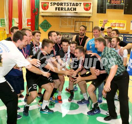 Handball Bundesliga. SC Ferlach gegen HSG Holding Graz. Jubel (Ferlach). Ferlach, am 29.5.2016.
Foto: Kuess
---
pressefotos, pressefotografie, kuess, qs, qspictures, sport, bild, bilder, bilddatenbank