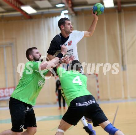 Handball Bundesliga. SC Ferlach gegen HSG Holding Graz. Dean Pomorisac,  (Ferlach), Lukas Schweighofer, Alen Melnjak (Graz). Ferlach, am 29.5.2016.
Foto: Kuess
---
pressefotos, pressefotografie, kuess, qs, qspictures, sport, bild, bilder, bilddatenbank