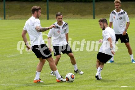 Fusball Bundesliga. Trainingsauftakt WAC.  Michael Sollbauer, Daniel Offenbacher, Christian Klemm. Wolfsberg, am 14.6.2016.
Foto: Kuess
---
pressefotos, pressefotografie, kuess, qs, qspictures, sport, bild, bilder, bilddatenbank