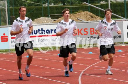 Fusball Bundesliga. Trainingsauftakt WAC.  Philip Hellquist, Benjamin Rosenberger, Gerald Nutz. Wolfsberg, am 14.6.2016.
Foto: Kuess
---
pressefotos, pressefotografie, kuess, qs, qspictures, sport, bild, bilder, bilddatenbank