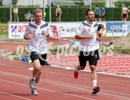 Fusball Bundesliga. Trainingsauftakt WAC.  Christoph Rabitsch, Daniel Offenbacher. Wolfsberg, am 14.6.2016.
Foto: Kuess
---
pressefotos, pressefotografie, kuess, qs, qspictures, sport, bild, bilder, bilddatenbank