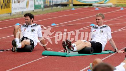 Fusball Bundesliga. Trainingsauftakt WAC.  Joachim Standfest, Christoph Rabitsch. Wolfsberg, am 14.6.2016.
Foto: Kuess
---
pressefotos, pressefotografie, kuess, qs, qspictures, sport, bild, bilder, bilddatenbank