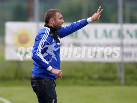 Fussball KFV Cup. Finale. St. Jakob im Rosental gegen Treibach. Trainer Georg Harding  (Treibach). St. Jakob, am 15.6.2016.
Foto: Kuess
---
pressefotos, pressefotografie, kuess, qs, qspictures, sport, bild, bilder, bilddatenbank