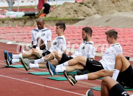 Fusball Bundesliga. Trainingsauftakt WAC.  Silvio, Alexander Rannacher, Christian Klemm, Benjamin Rosenberger. Wolfsberg, am 14.6.2016.
Foto: Kuess
---
pressefotos, pressefotografie, kuess, qs, qspictures, sport, bild, bilder, bilddatenbank