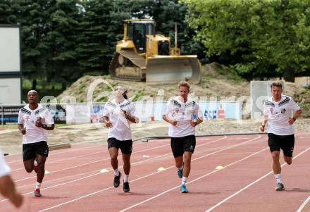 Fusball Bundesliga. Trainingsauftakt WAC.  Silvio, Stephan Palla, Michael Beger, Christopher Wernitznig. Wolfsberg, am 14.6.2016.
Foto: Kuess
---
pressefotos, pressefotografie, kuess, qs, qspictures, sport, bild, bilder, bilddatenbank