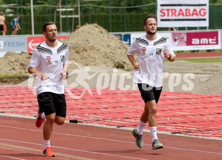 Fusball Bundesliga. Trainingsauftakt WAC.  Daniel Offenbacher, Christian Klemm. Wolfsberg, am 14.6.2016.
Foto: Kuess
---
pressefotos, pressefotografie, kuess, qs, qspictures, sport, bild, bilder, bilddatenbank