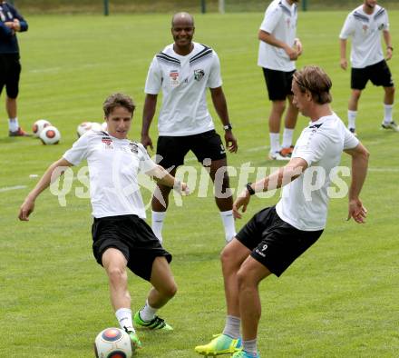 Fusball Bundesliga. Trainingsauftakt WAC.  Christian Klemm, Silvio, Philip Hellquist. Wolfsberg, am 14.6.2016.
Foto: Kuess
---
pressefotos, pressefotografie, kuess, qs, qspictures, sport, bild, bilder, bilddatenbank