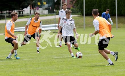 Fusball Bundesliga. Trainingsauftakt WAC.  Peter Tschernegg, Christopher Wernitznig, Gerald Nutz. Wolfsberg, am 14.6.2016.
Foto: Kuess
---
pressefotos, pressefotografie, kuess, qs, qspictures, sport, bild, bilder, bilddatenbank