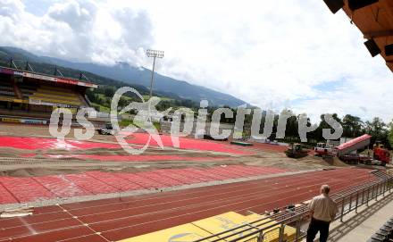 Fusball Bundesliga. Trainingsauftakt WAC. Umbau der Lavanttal Arena. Wolfsberg, am 14.6.2016.
Foto: Kuess
---
pressefotos, pressefotografie, kuess, qs, qspictures, sport, bild, bilder, bilddatenbank