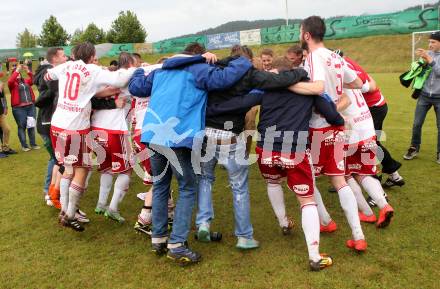 Fussball Unterliga Ost. POggersdorf gegen St. Michael/Bleiburg. Jubel  (St. Michael). Poggersdorf, am 19.6.2016.
Foto: Kuess
---
pressefotos, pressefotografie, kuess, qs, qspictures, sport, bild, bilder, bilddatenbank