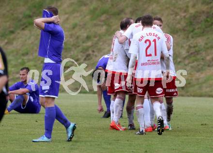 Fussball Unterliga Ost. POggersdorf gegen St. Michael/Bleiburg. Torjubel St. Michael. Poggersdorf, am 19.6.2016.
Foto: Kuess
---
pressefotos, pressefotografie, kuess, qs, qspictures, sport, bild, bilder, bilddatenbank