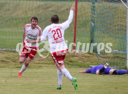 Fussball Unterliga Ost. POggersdorf gegen St. Michael/Bleiburg. Torjubel Rok Rozeniicnik Korosec (St. Michael). Poggersdorf, am 19.6.2016.
Foto: Kuess
---
pressefotos, pressefotografie, kuess, qs, qspictures, sport, bild, bilder, bilddatenbank