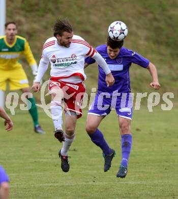 Fussball Unterliga Ost. POggersdorf gegen St. Michael/Bleiburg. Maximilian Jordan,  (Poggersdorf), Guenther Feimuth  (St. Michael). Poggersdorf, am 19.6.2016.
Foto: Kuess
---
pressefotos, pressefotografie, kuess, qs, qspictures, sport, bild, bilder, bilddatenbank