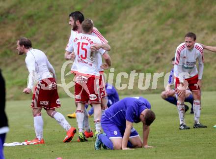 Fussball Unterliga Ost. POggersdorf gegen St. Michael/Bleiburg. Torjubel St. Michael. Poggersdorf, am 19.6.2016.
Foto: Kuess
---
pressefotos, pressefotografie, kuess, qs, qspictures, sport, bild, bilder, bilddatenbank