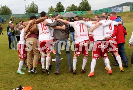 Fussball Unterliga Ost. POggersdorf gegen St. Michael/Bleiburg. Jubel  (St. Michael). Poggersdorf, am 19.6.2016.
Foto: Kuess
---
pressefotos, pressefotografie, kuess, qs, qspictures, sport, bild, bilder, bilddatenbank