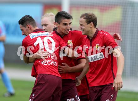 Fussball. Regionalliga. ATSV Wolfsberg gegen SPG FC Pasching/LASK Juniors. Torjubel (ATSV Wolfsberg). Wolfsberg, 22.7.2016.
Foto: Kuess
---
pressefotos, pressefotografie, kuess, qs, qspictures, sport, bild, bilder, bilddatenbank