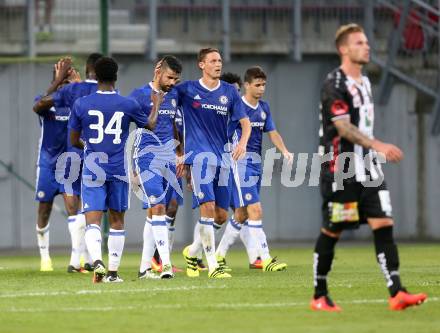 Freundschaftsspiel. RZ Pellets WAC gegen Chelsea FC. Torjubel Chelsea. Klagenfurt Woerthersee Stadion, 20.7.2016.
Foto: Kuess
---
pressefotos, pressefotografie, kuess, qs, qspictures, sport, bild, bilder, bilddatenbank