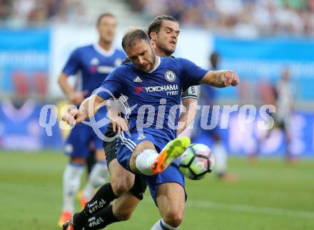 Freundschaftsspiel. RZ Pellets WAC gegen Chelsea FC. Thomas Zuendel,  (WAC), Ivanovic Bransilav (Chelsea). Klagenfurt Woerthersee Stadion, 20.7.2016.
Foto: Kuess
---
pressefotos, pressefotografie, kuess, qs, qspictures, sport, bild, bilder, bilddatenbank