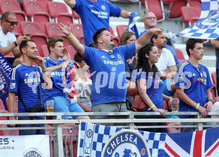 Freundschaftsspiel. RZ Pellets WAC gegen Chelsea FC. Fans (Chelsea). Klagenfurt Woerthersee Stadion, 20.7.2016.
Foto: Kuess
---
pressefotos, pressefotografie, kuess, qs, qspictures, sport, bild, bilder, bilddatenbank