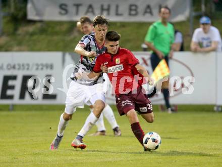 Fussball. Regionalliga. ATSV Wolfsberg gegen SPG FC Pasching/LASK Juniors.  Adnan Fajic (ATSV Wolfsberg), Elvir Huskic (Pasching/LASK Juniors). Wolfsberg, 22.7.2016.
Foto: Kuess 
---
pressefotos, pressefotografie, kuess, qs, qspictures, sport, bild, bilder, bilddatenbank