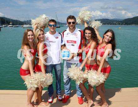 Beach Volleyball Major Series, Pressekonferenz. Xandi Huber, Robin Seidl. Klagenfurt, 26.7.2016.
Foto: Kuess
---
pressefotos, pressefotografie, kuess, qs, qspictures, sport, bild, bilder, bilddatenbank