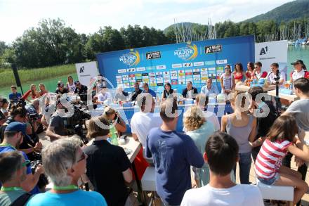 Beach Volleyball Major Series,  Pressekonferenz.  . Klagenfurt, 26.7.2016.
Foto: Kuess
---
pressefotos, pressefotografie, kuess, qs, qspictures, sport, bild, bilder, bilddatenbank