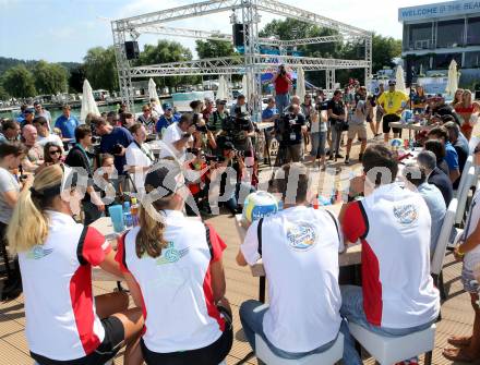 Beach Volleyball Major Series,  Pressekonferenz.  . Klagenfurt, 26.7.2016.
Foto: Kuess
---
pressefotos, pressefotografie, kuess, qs, qspictures, sport, bild, bilder, bilddatenbank