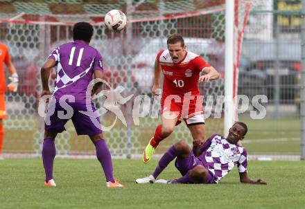 Fussball KFV Cup. KAC 1909 gegen SK Austria Klagenfurt.  Robert Matic,  (KAC), Karamoko Sogodogo (Austria Klagenfurt). Klagenfurt, am 26.7.2016.
Foto: Kuess
---
pressefotos, pressefotografie, kuess, qs, qspictures, sport, bild, bilder, bilddatenbank