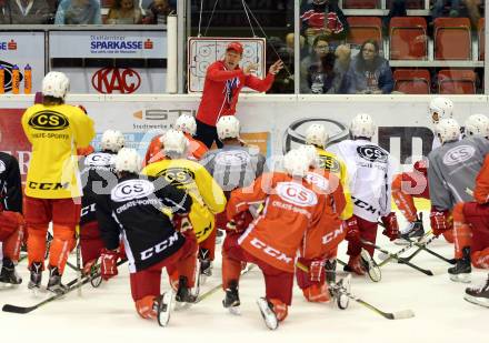 EBEL. Eishockey Bundesliga. KAC. Training.  Trainer Mike Pellegrims. Klagenfurt, am 27.7.2016.
Foto: Kuess
---
pressefotos, pressefotografie, kuess, qs, qspictures, sport, bild, bilder, bilddatenbank