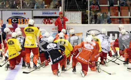 EBEL. Eishockey Bundesliga. KAC. Training.  Trainer Mike Pellegrims. Klagenfurt, am 27.7.2016.
Foto: Kuess
---
pressefotos, pressefotografie, kuess, qs, qspictures, sport, bild, bilder, bilddatenbank