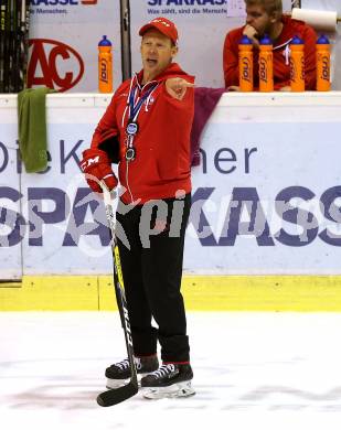 EBEL. Eishockey Bundesliga. KAC. Training. Trainer Mike Pellegrims. Klagenfurt, am 27.7.2016.
Foto: Kuess
---
pressefotos, pressefotografie, kuess, qs, qspictures, sport, bild, bilder, bilddatenbank