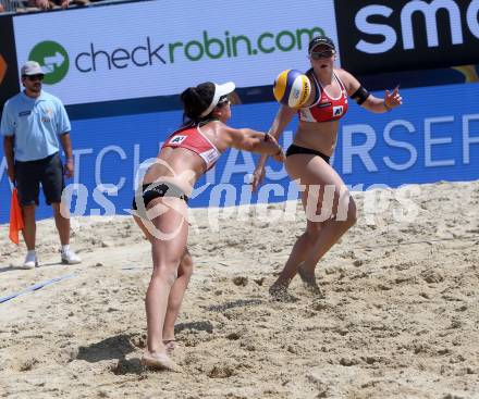 Beachvolleyball. Beach Volleyball Major Series. Lena Maria PLESIUTSCHNIG, Katharina Elisabeth SCHUETZENHOEFER (AUT). Klagenfurt, 27.7.2016.
Foto: Kuess
---
pressefotos, pressefotografie, kuess, qs, qspictures, sport, bild, bilder, bilddatenbank