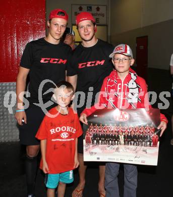 EBEL. Eishockey Bundesliga. KAC. Training.  Marco Richter, Philipp Cirtek. Klagenfurt, am 27.7.2016.
Foto: Kuess
---
pressefotos, pressefotografie, kuess, qs, qspictures, sport, bild, bilder, bilddatenbank