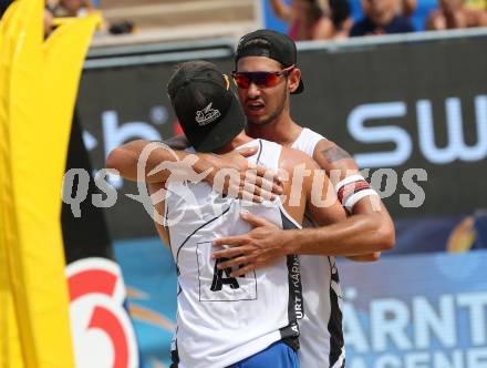 Beachvolleyball. Beach Volleyball Major Series. Martin ERMACORA, Moritz Bernd PRISTAUZ-TELSNIGG (AUT). Klagenfurt, 27.7.2016.
Foto: Kuess
---
pressefotos, pressefotografie, kuess, qs, qspictures, sport, bild, bilder, bilddatenbank