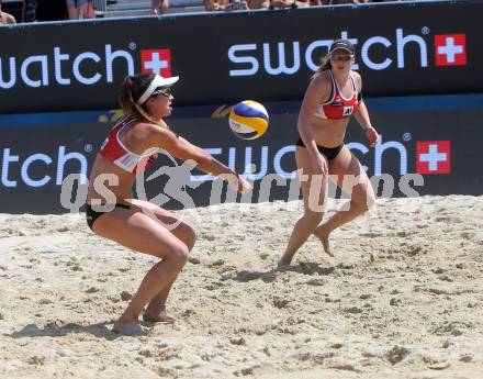 Beachvolleyball. Beach Volleyball Major Series. Lena Maria PLESIUTSCHNIG, Katharina Elisabeth SCHUETZENHOEFER (AUT). Klagenfurt, 27.7.2016.
Foto: Kuess
---
pressefotos, pressefotografie, kuess, qs, qspictures, sport, bild, bilder, bilddatenbank