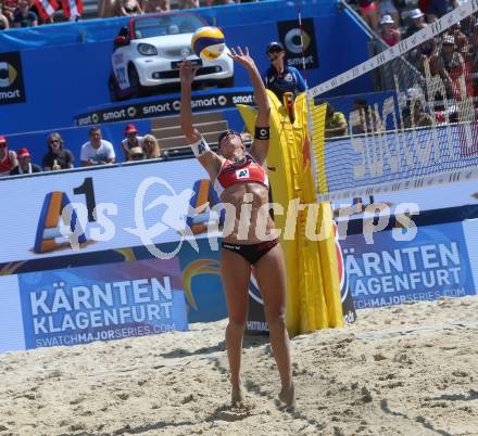 Beachvolleyball. Beach Volleyball Major Series.  Stefanie Schwaiger (AUT). Klagenfurt, 27.7.2016.
Foto: Kuess
---
pressefotos, pressefotografie, kuess, qs, qspictures, sport, bild, bilder, bilddatenbank