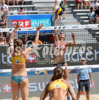 Beachvolleyball. Beach Volleyball Major Series. Nadine STRAUSS, (AUT), Julia SUDE, (GER). Klagenfurt, 27.7.2016.
Foto: Kuess
---
pressefotos, pressefotografie, kuess, qs, qspictures, sport, bild, bilder, bilddatenbank