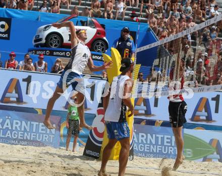 Beachvolleyball. Beach Volleyball Major Series. Martin ERMACORA, Moritz Bernd PRISTAUZ-TELSNIGG (AUT). Klagenfurt, 27.7.2016.
Foto: Kuess
---
pressefotos, pressefotografie, kuess, qs, qspictures, sport, bild, bilder, bilddatenbank