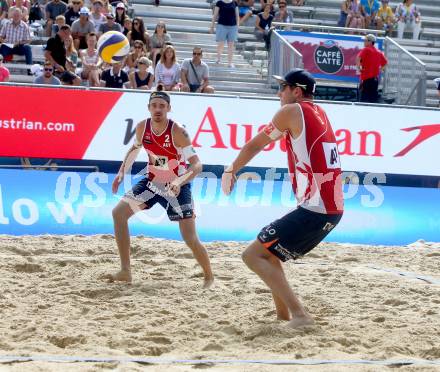 Beachvolleyball. Beach Volleyball Major Series. Lorenz PETUTSCHNIG, Daniel MUELLNER (AUT). Klagenfurt, 27.7.2016.
Foto: Kuess
---
pressefotos, pressefotografie, kuess, qs, qspictures, sport, bild, bilder, bilddatenbank