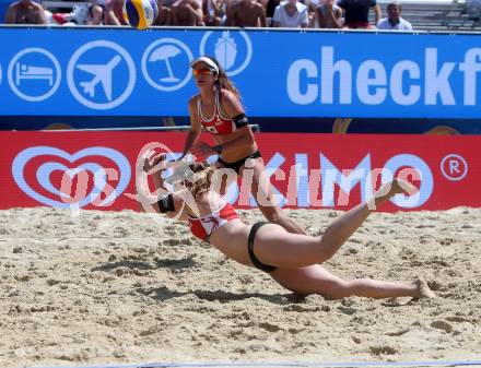 Beachvolleyball. Beach Volleyball Major Series. Lena Maria PLESIUTSCHNIG, Katharina Elisabeth SCHUETZENHOEFER (AUT). Klagenfurt, 27.7.2016.
Foto: Kuess
---
pressefotos, pressefotografie, kuess, qs, qspictures, sport, bild, bilder, bilddatenbank