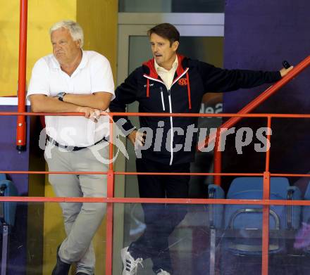 EBEL. Eishockey Bundesliga. KAC. Training.  Hellmuth Reichel, Oliver Pilloni,. Klagenfurt, am 27.7.2016.
Foto: Kuess
---
pressefotos, pressefotografie, kuess, qs, qspictures, sport, bild, bilder, bilddatenbank